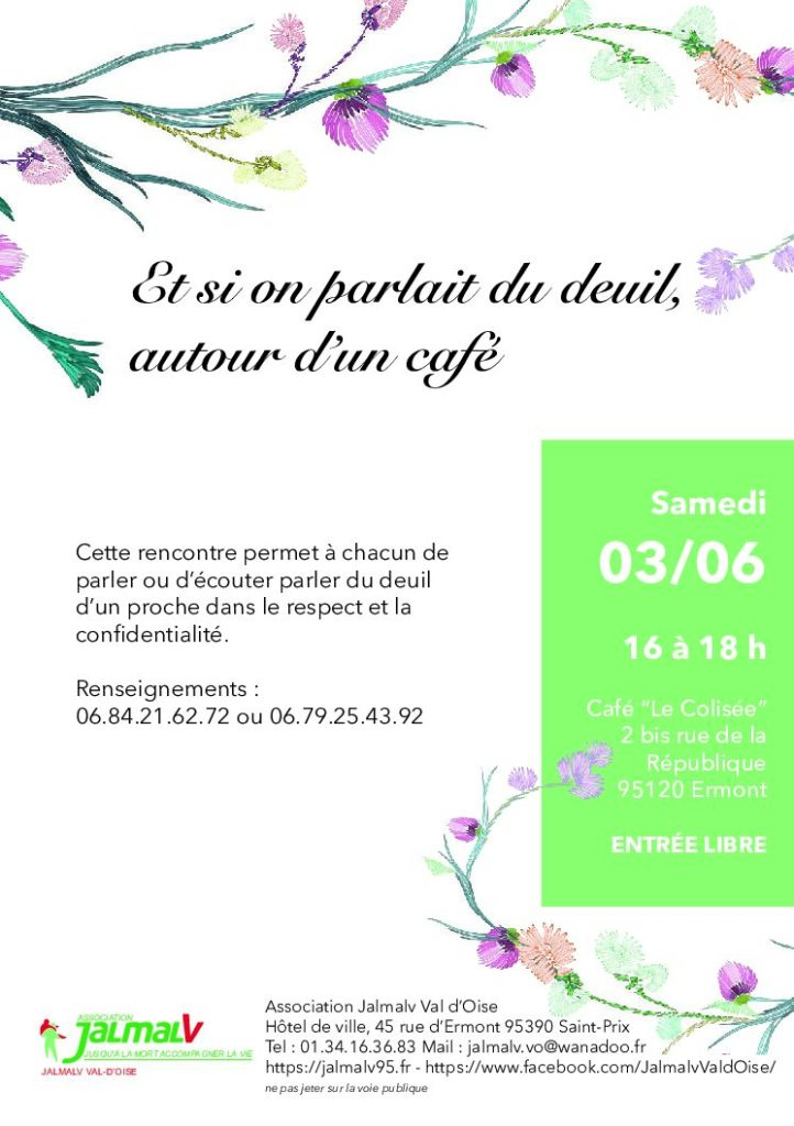Juin 2023 : Et si on parlait du deuil autour d'un café ?